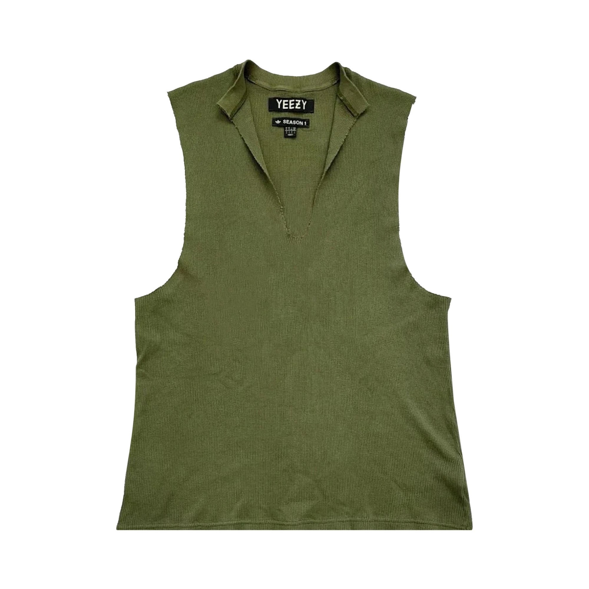 Buy Yeezy Season 1 Sleeveless Shirt 'Army Green' - 0071