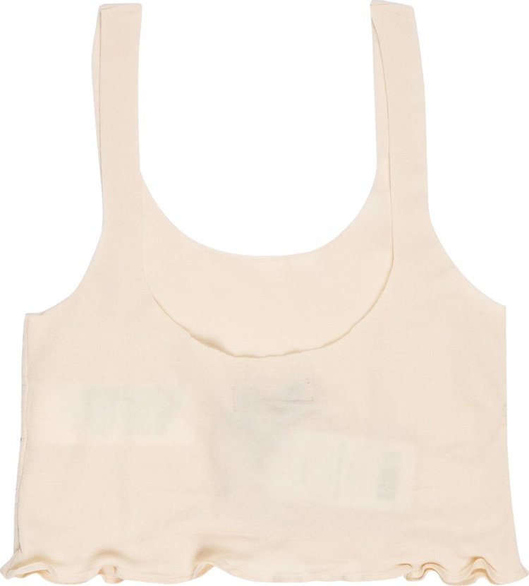 Yeezy Season 4 Scoop Neck Crop Top Neutral