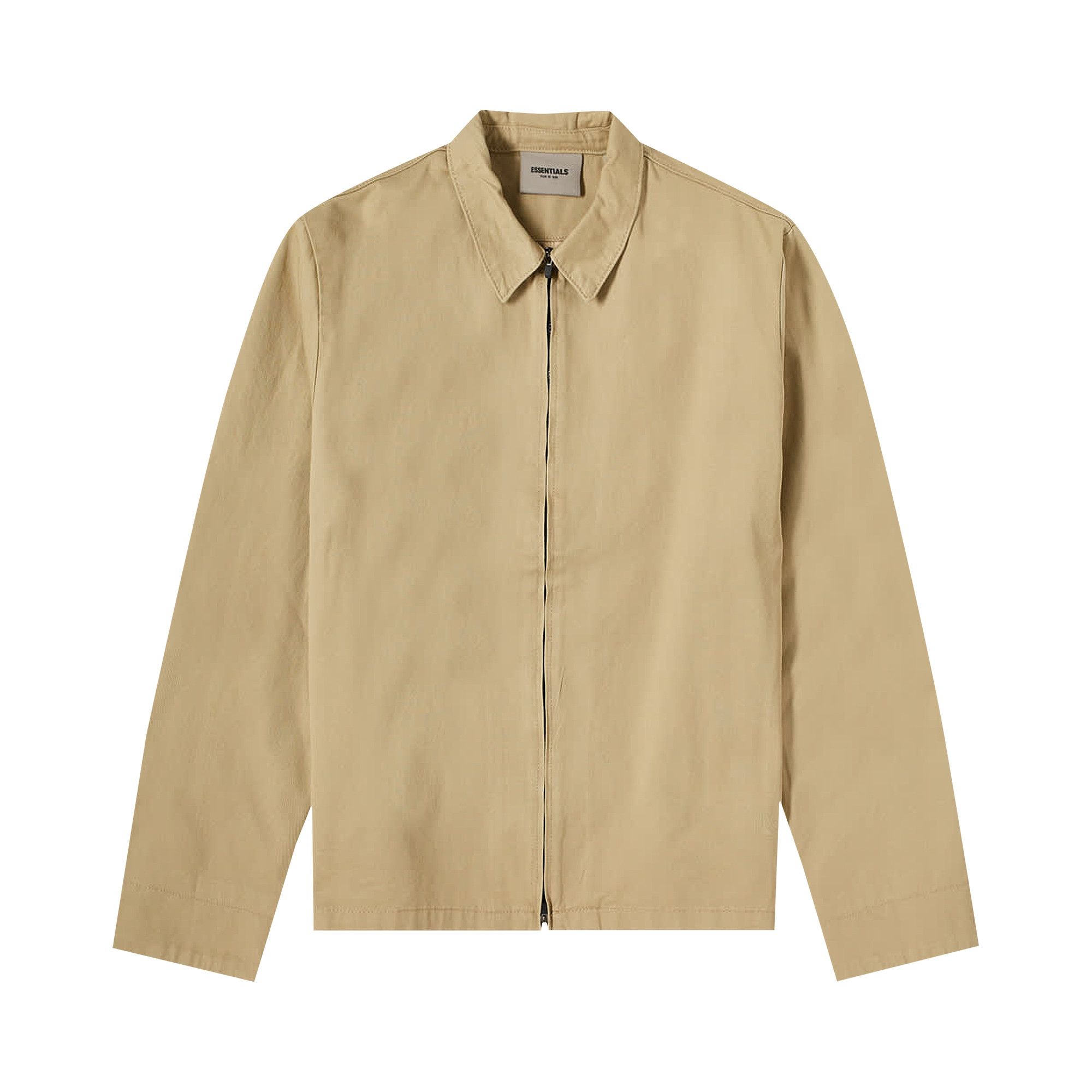 Size s Fear of God Essentials Twill Jacket Khaki