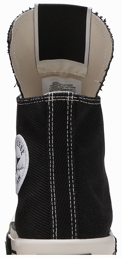 Rick Owens x Converse TURBODRK Chuck 70 High Black