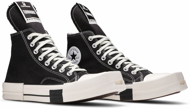 Rick Owens x Converse TURBODRK Chuck 70 High Black