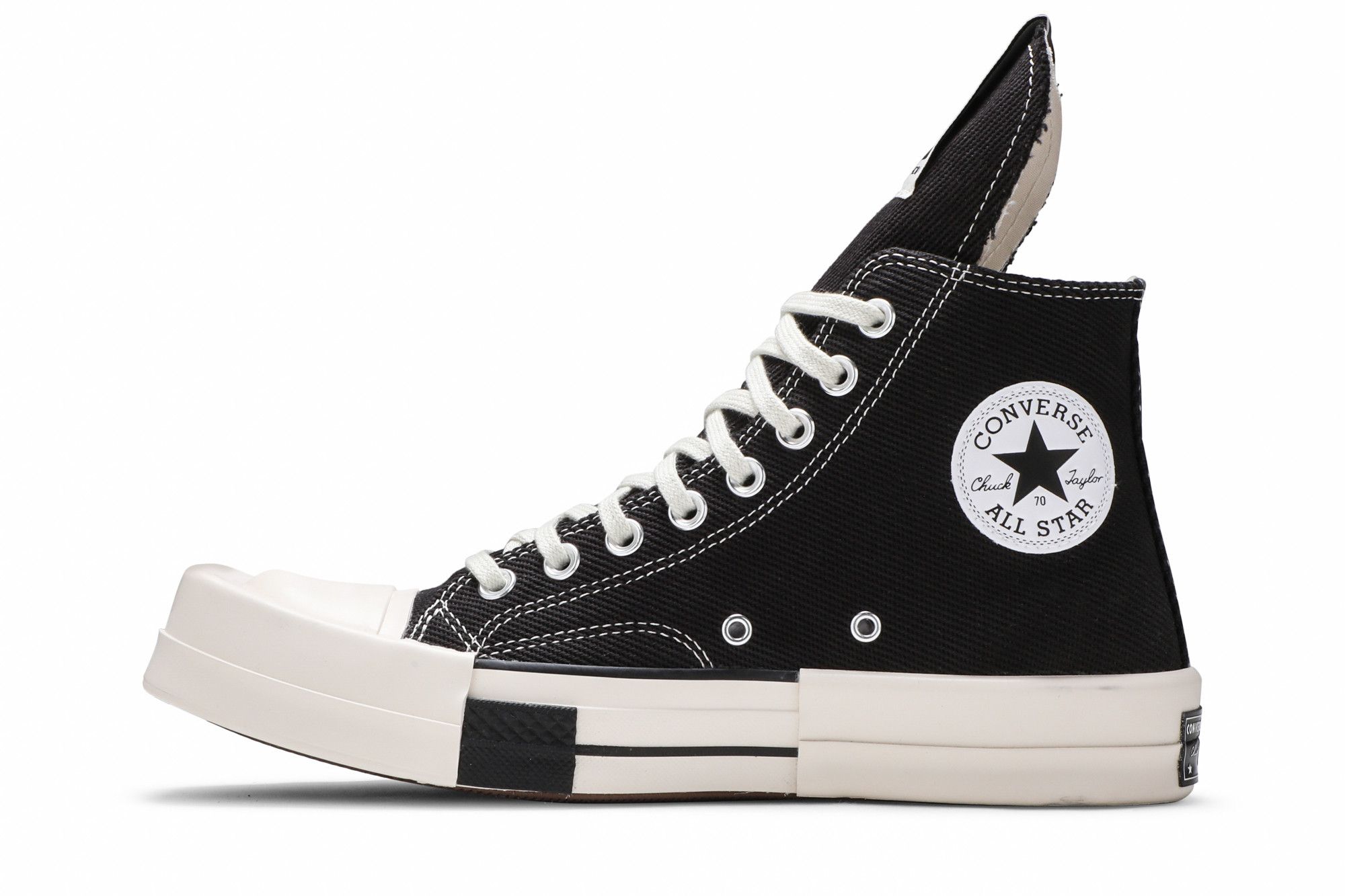 Buy Rick Owens x TURBODRK Chuck 70 High Black 172344C GOAT UK