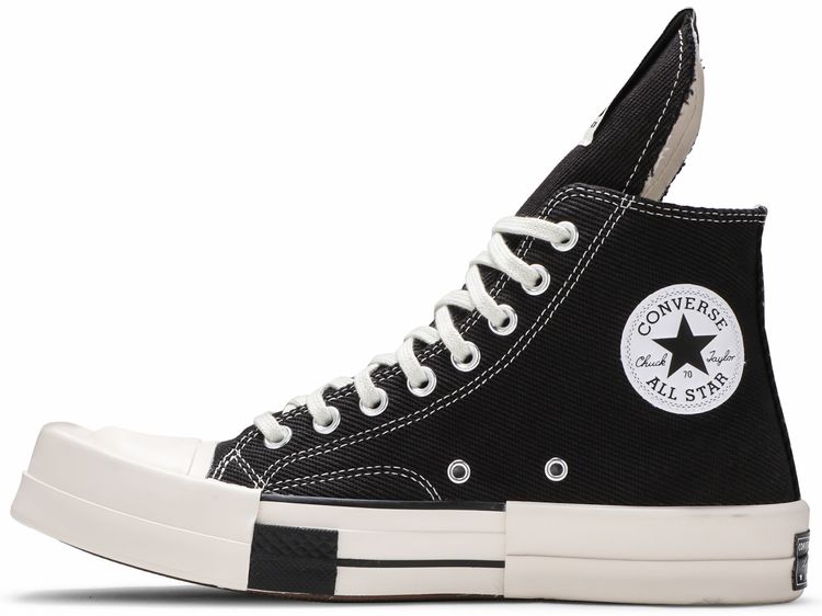 Rick Owens x Converse TURBODRK Chuck 70 High Black
