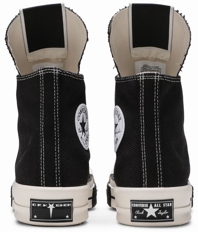 Rick Owens x Converse TURBODRK Chuck 70 High Black