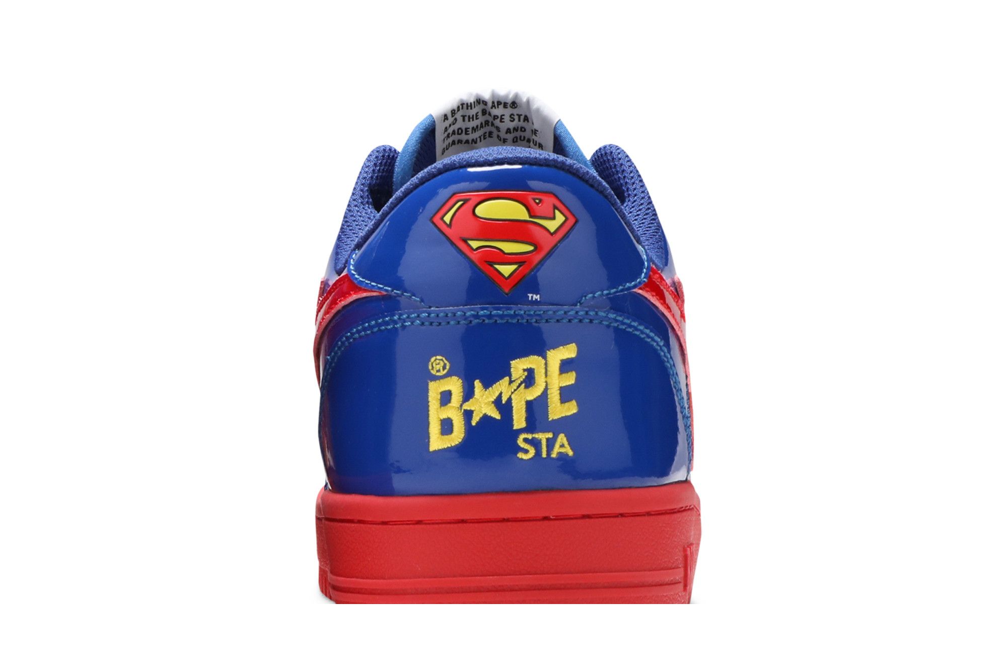Size 7.0 DC Comics x Bapesta Low M1 Superman