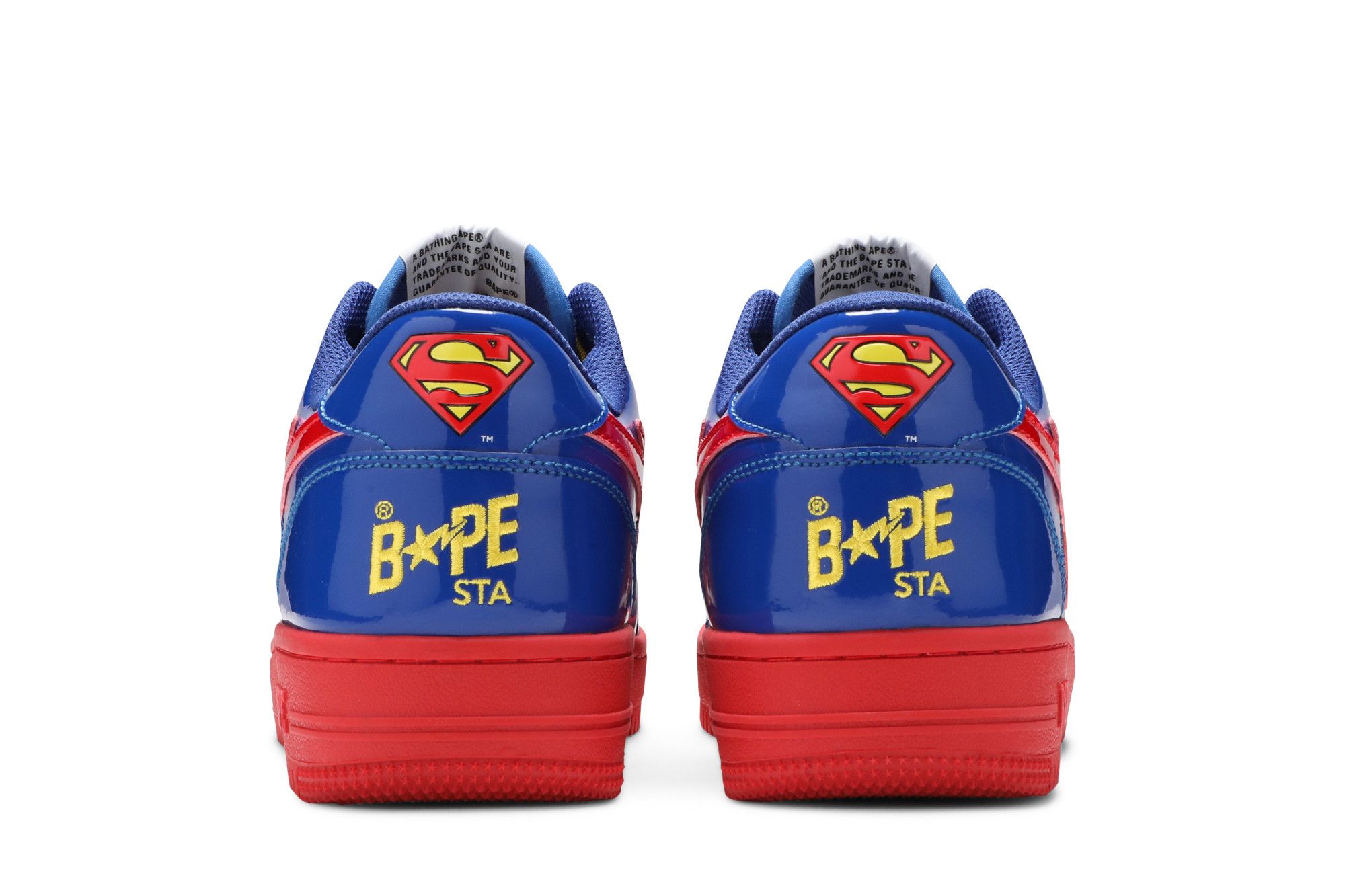 Size 7.0 DC Comics x Bapesta Low M1 Superman