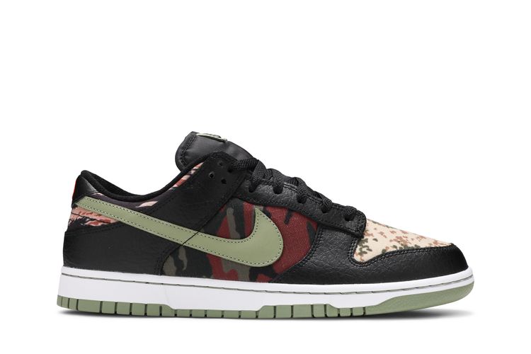 dunk low se black multi camo