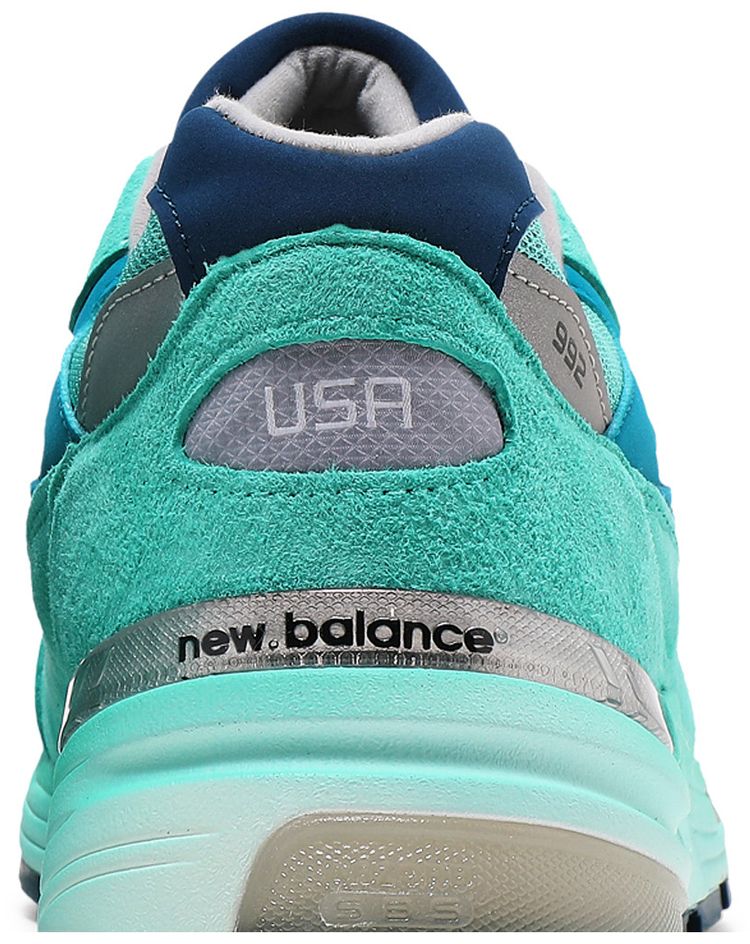 New Balance 992 Made in USA Blue Silver Metallic