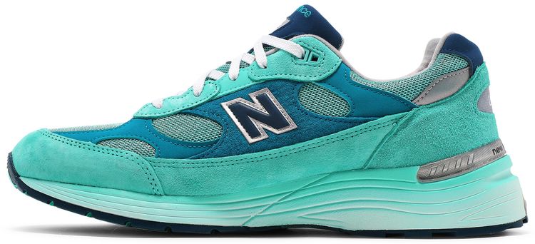 New Balance 992 Made in USA Blue Silver Metallic