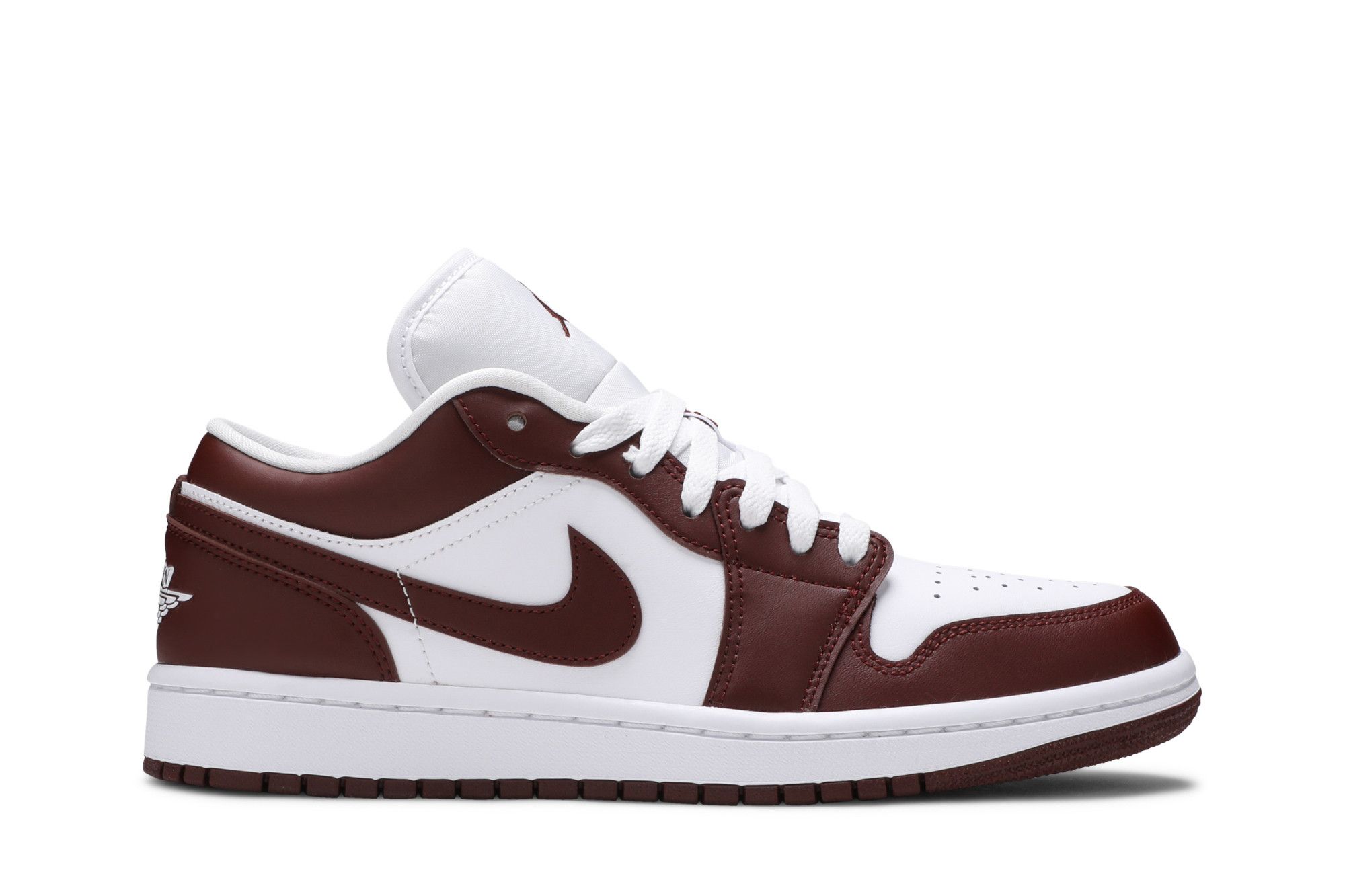 burgundy low top jordans