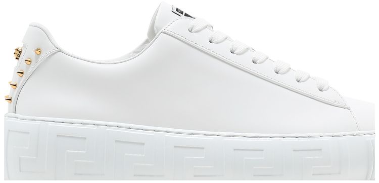 Versace Studded Low White