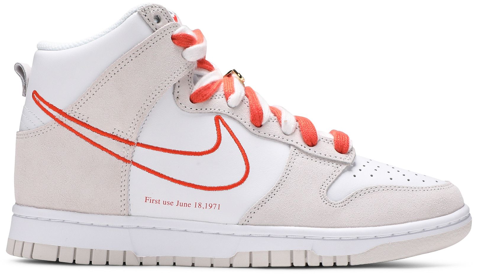 white & orange dunks