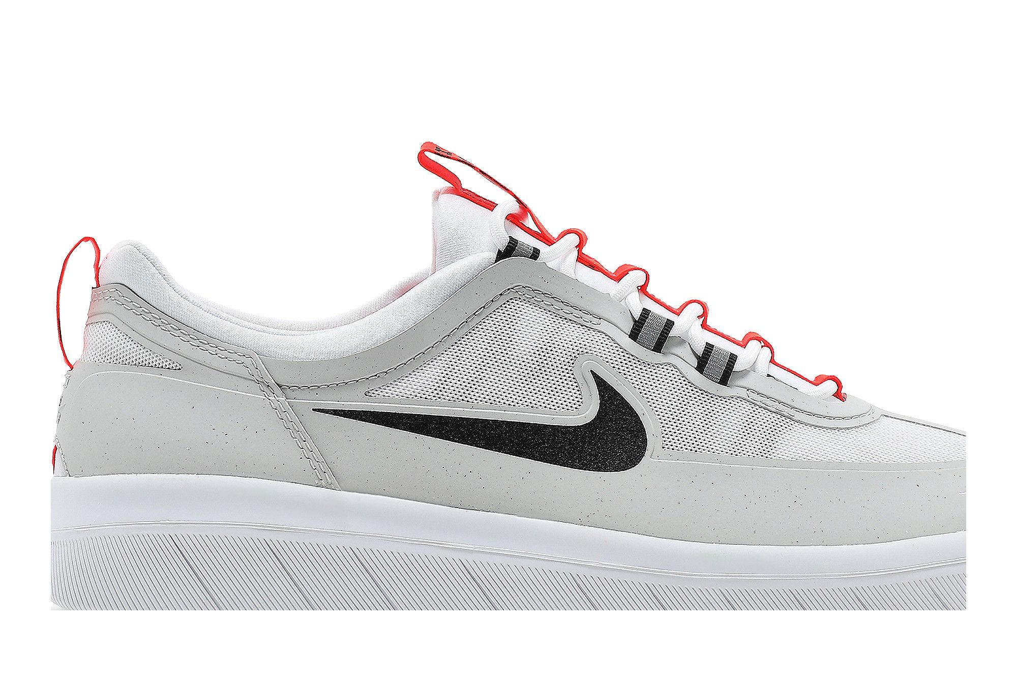 Size 10.5 Nyjah Free 2 SB Neutral Grey Bright Crimson