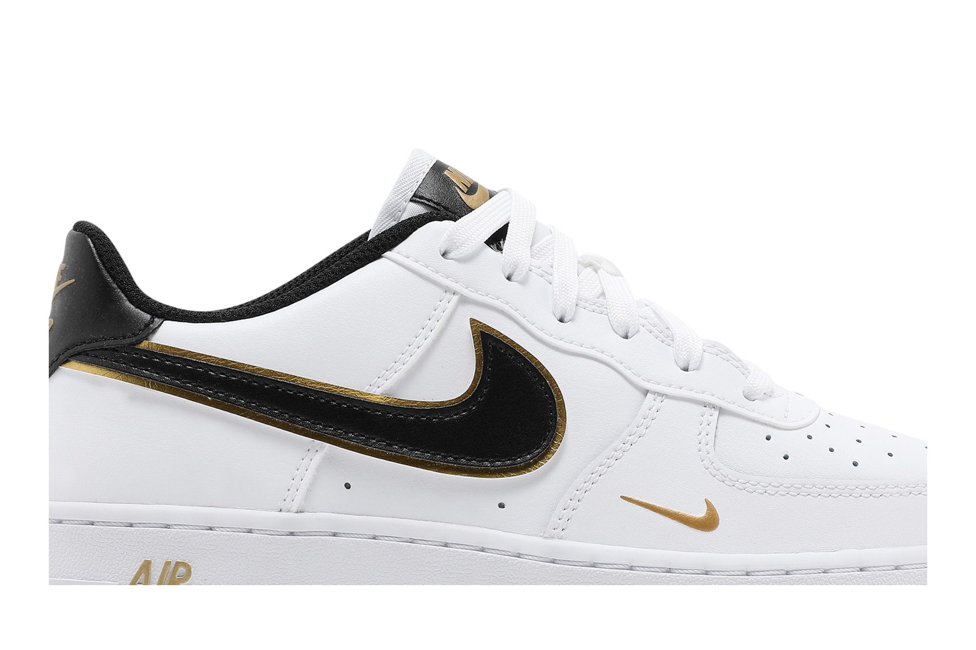 Buy Air Force 1 LV8 GS White Metallic Gold DM3322 100 GOAT