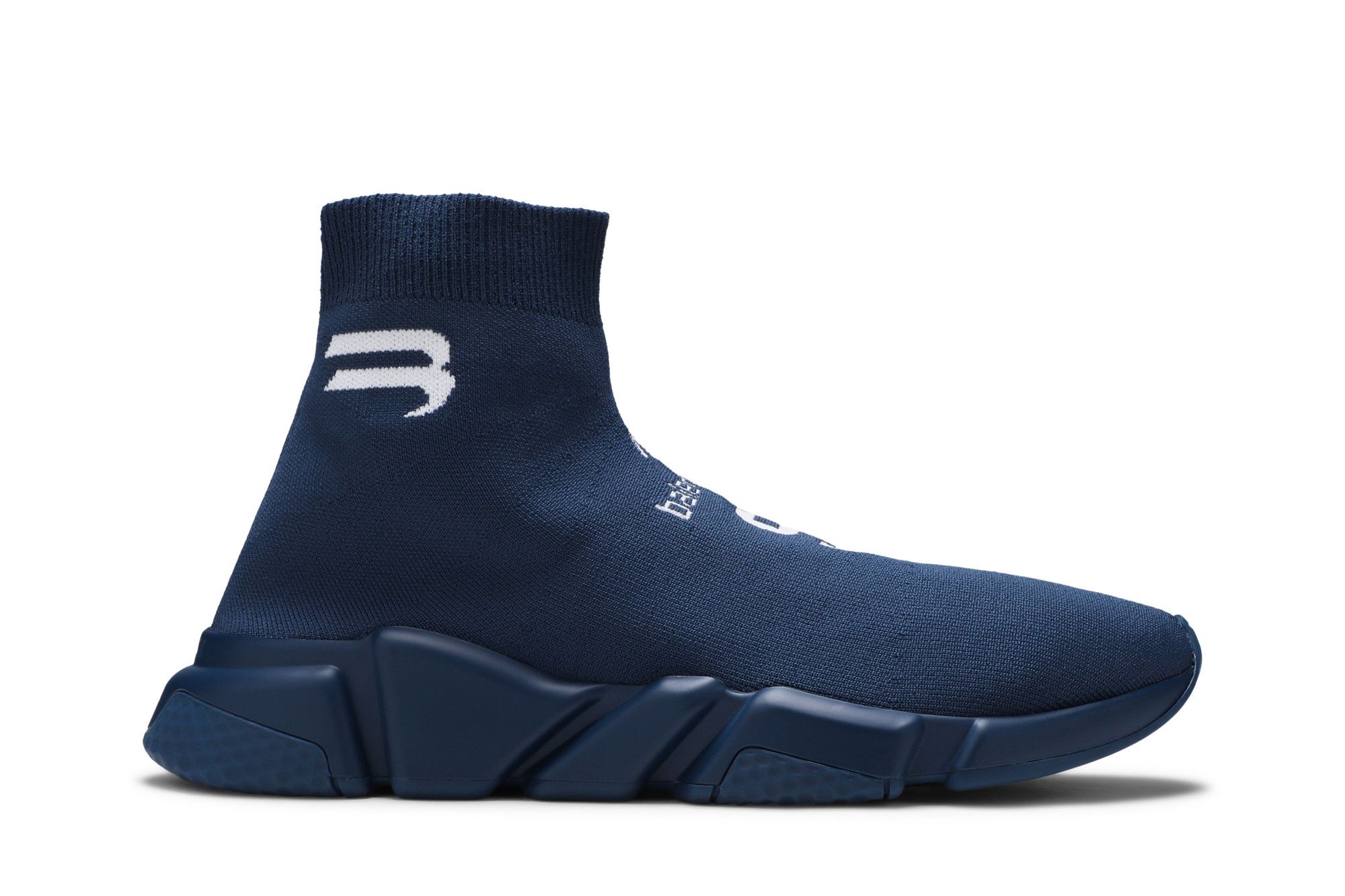 Size 10.0 Balenciaga Speed Sneaker Navy Blue