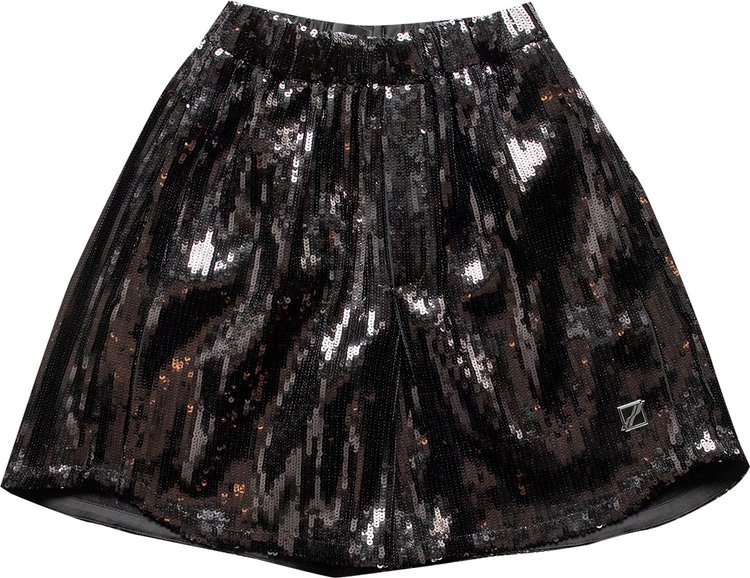 We11done Sequin Shorts 'Black'
