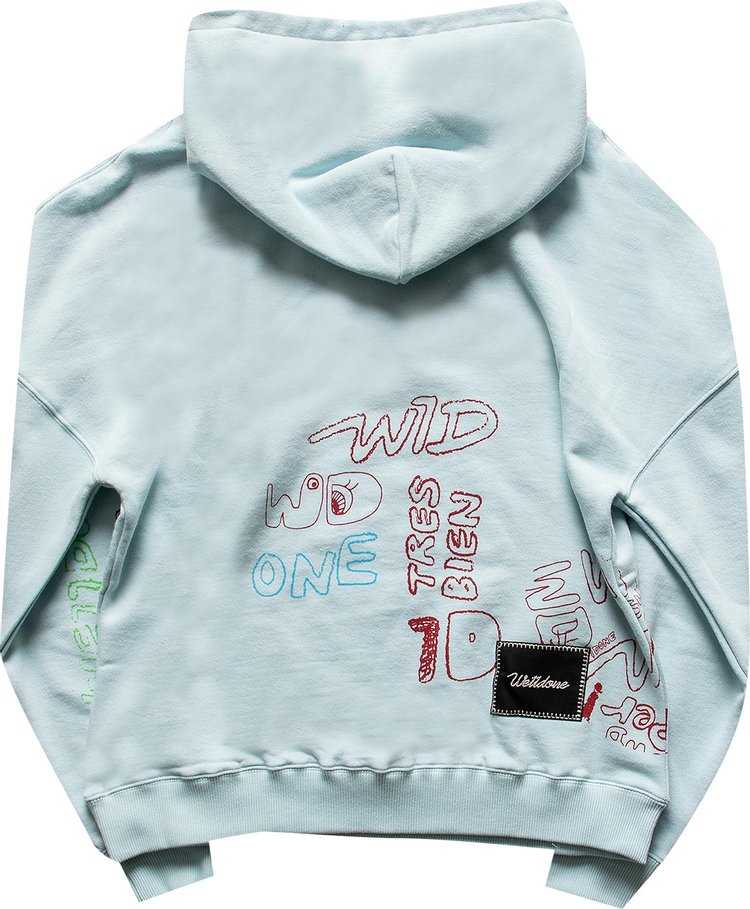 We11done Graffiti V1 Hoodie Mint