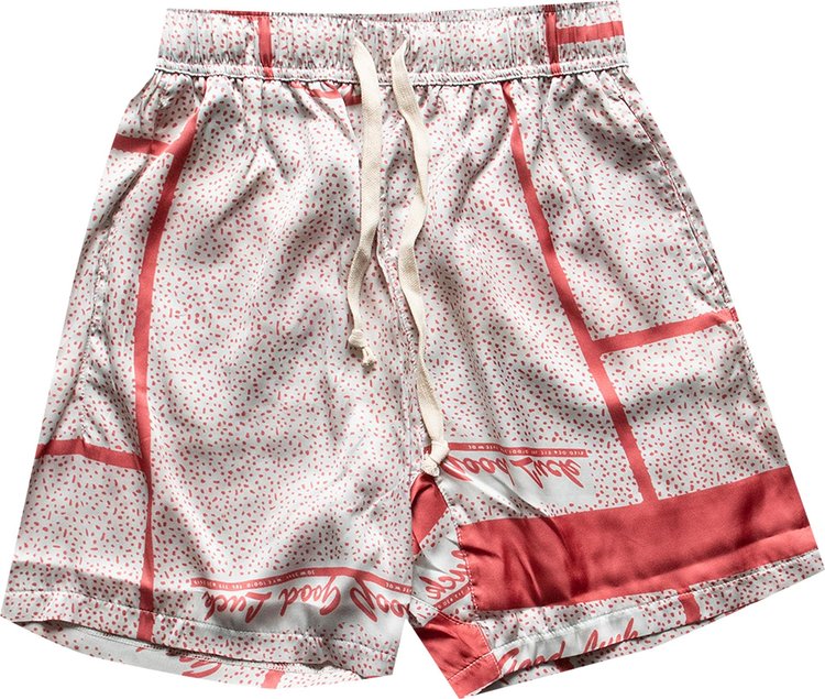 Mr. Saturday Good Luck Lounge Shorts 'Pink/Red'