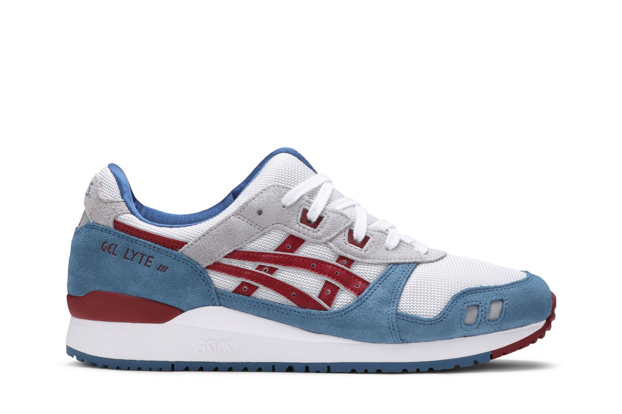 Red white and blue store asics gel lyte