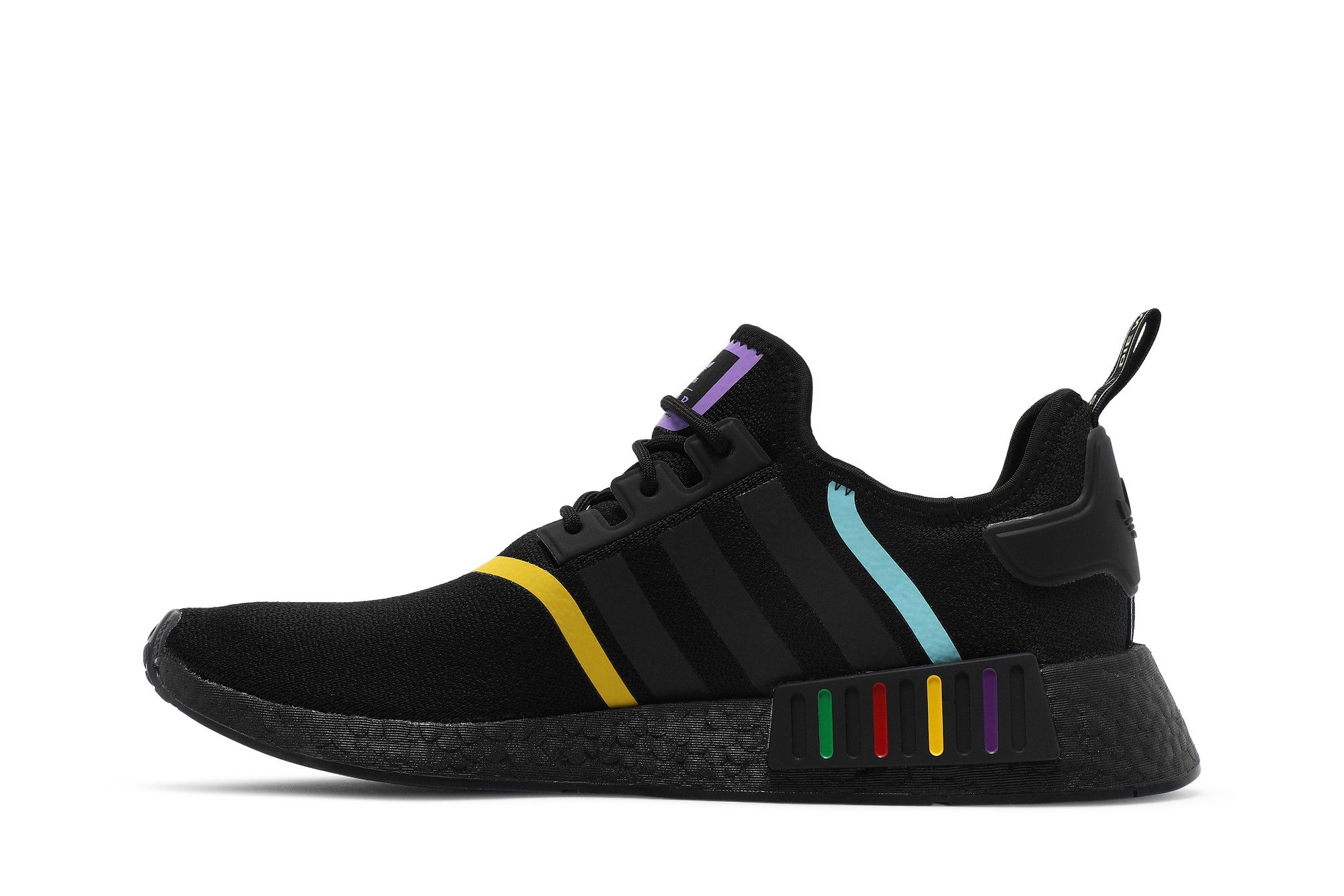 Adidas nmd black green purple top