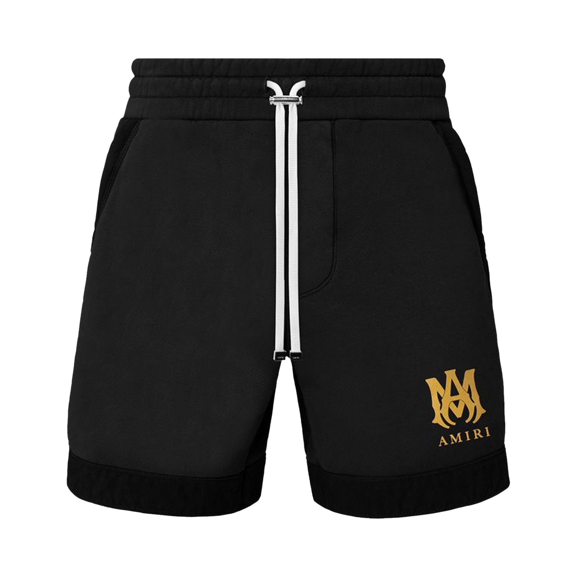 Buy Amiri MA Sweat Shorts Black Gold MJTE004 024 BLAC GOAT