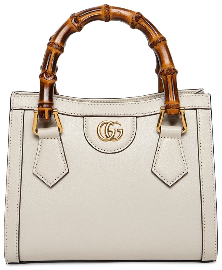 Gucci Diana Mini Tote Bag WhiteOrange Fluo