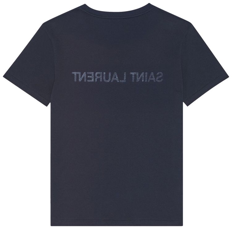 Saint Laurent Reverse T Shirt MarineNaturel