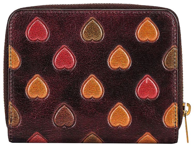 Saint Laurent Zip Wallet Vintage MahoganyUmbra