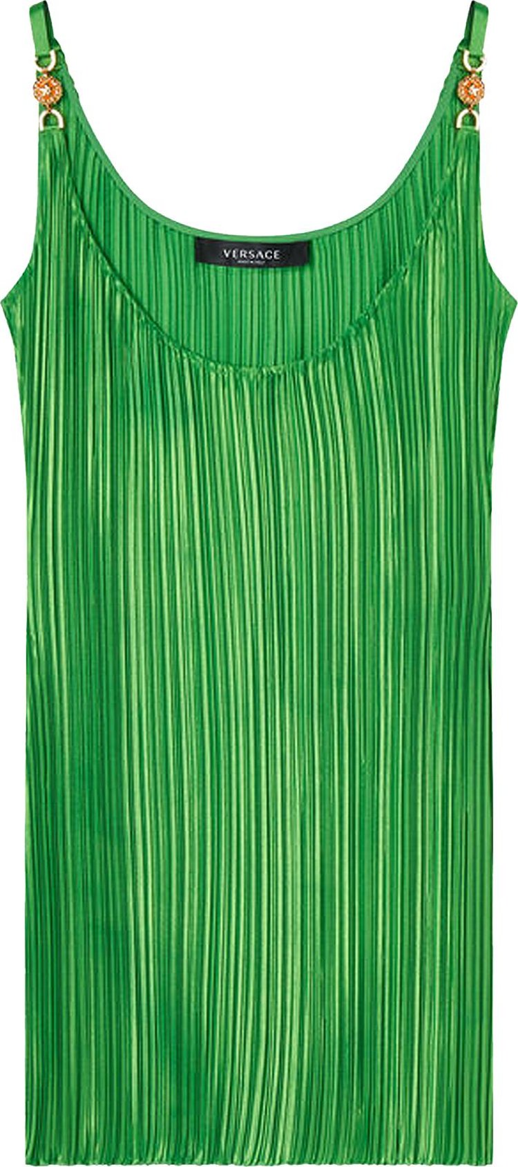 Versace Pleated Mini Dress 'Green'
