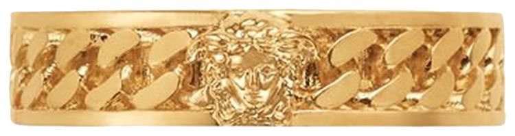 Versace Chained Medusa Ring Gold