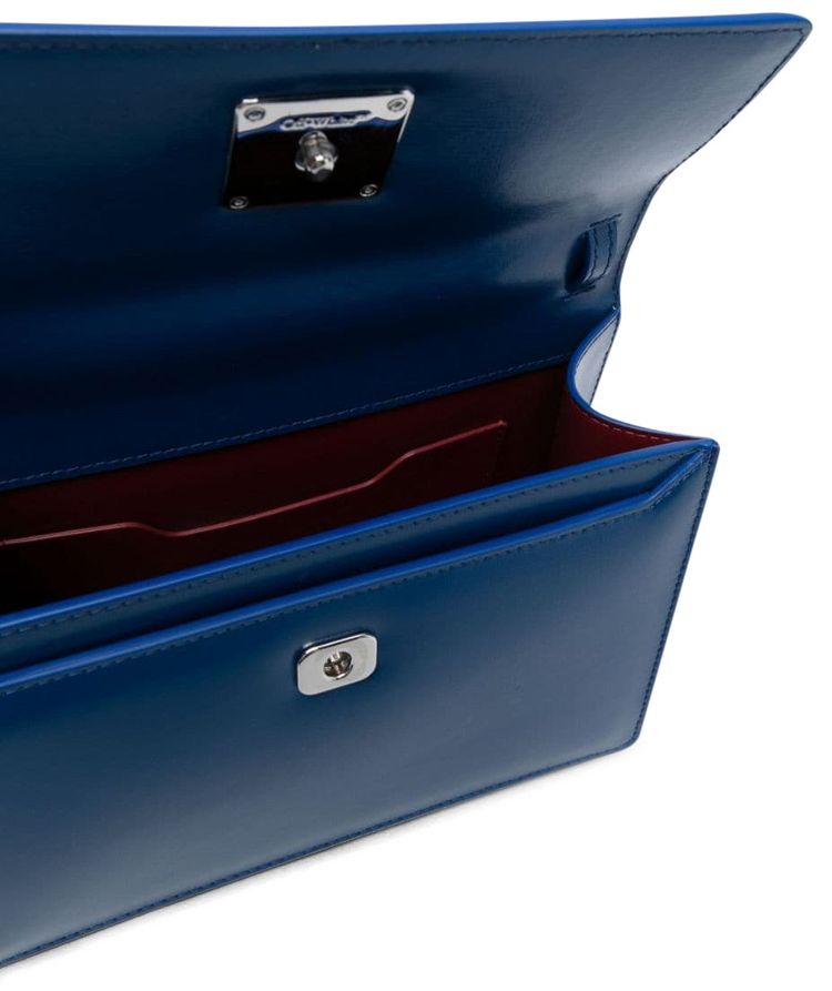 Off White Jitney 14 Puffy Bag Navy Blue