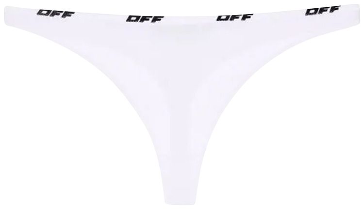 Off White Basic Rib Brief White