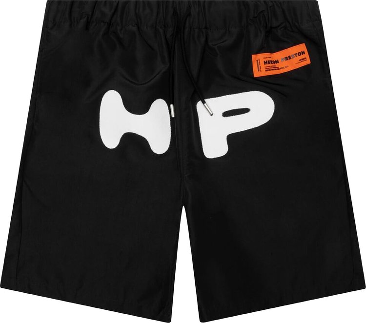Heron Preston HP Print Nylon Shorts 'Black'