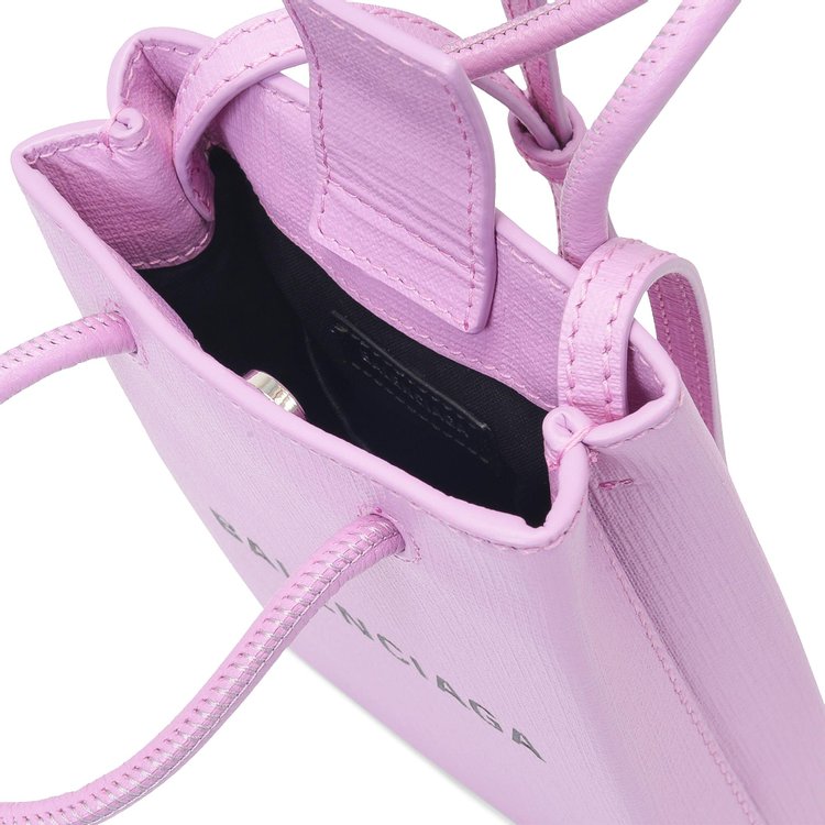 Balenciaga Shopping Phone Holder Pink