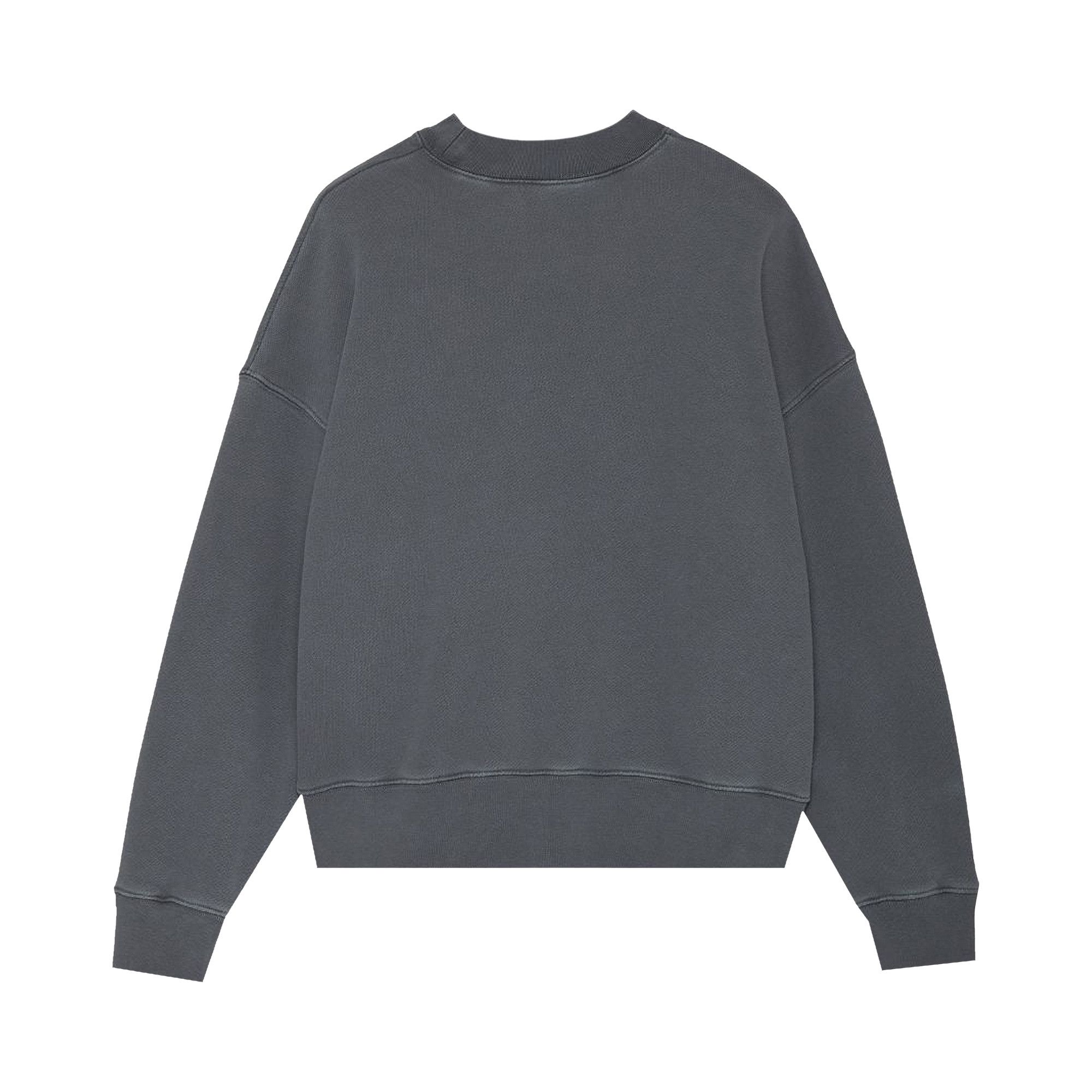 Buy Palm Angels GD Curved Logo Crew 'Black/White