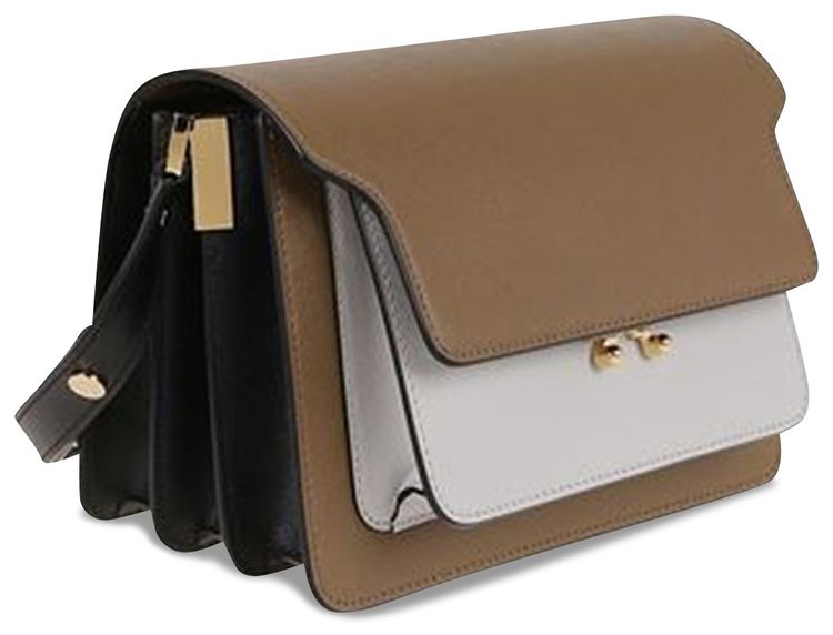 Marni Trunk Bag Medium MulticolorBrown