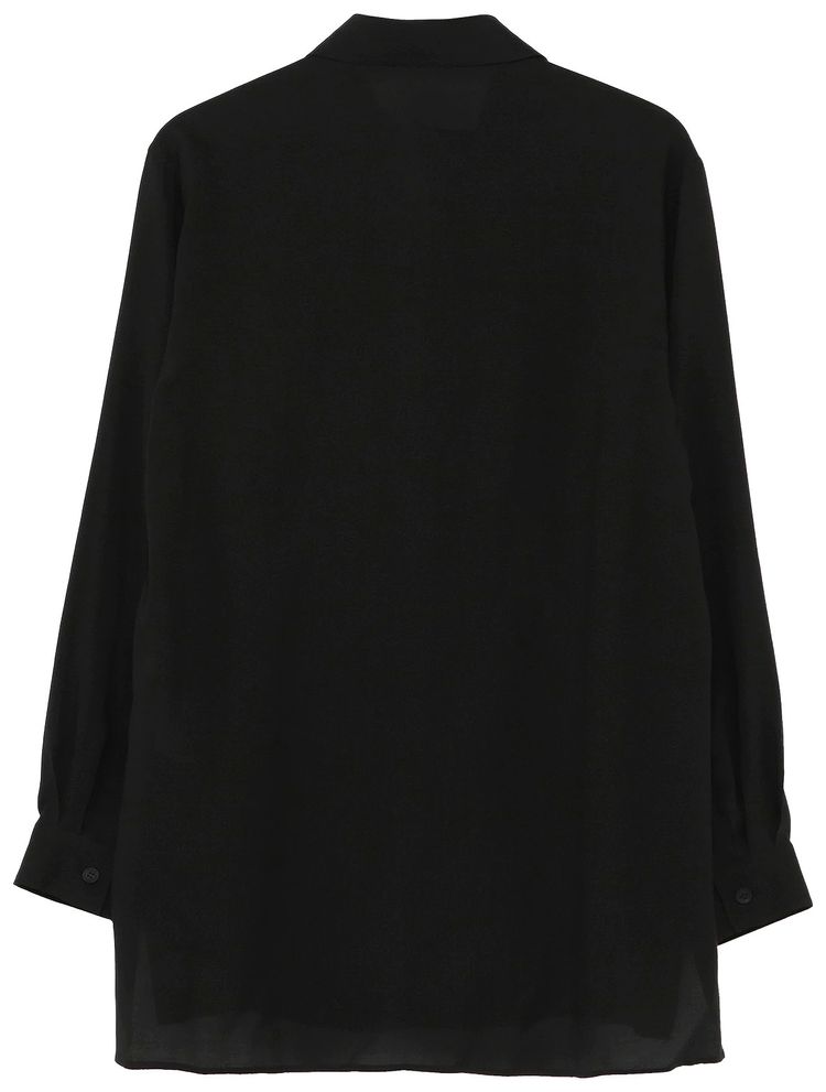 Yohji Yamamoto Pour Homme Printed Shirt Black