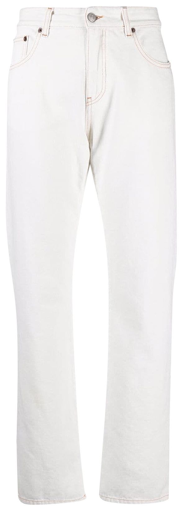 MM6 Maison Margiela 5 Pocket Jeans 977 Offwhite 40 White