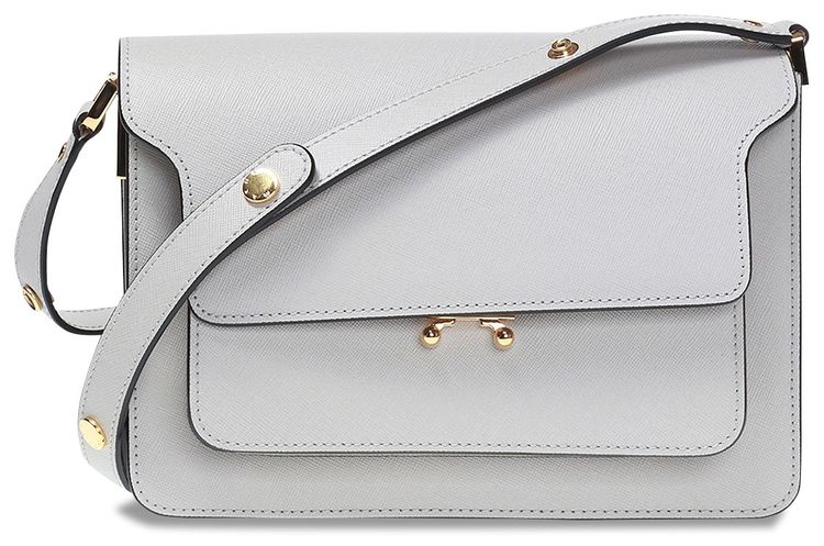 Marni Medium Trunk Shoulder Bag Grey