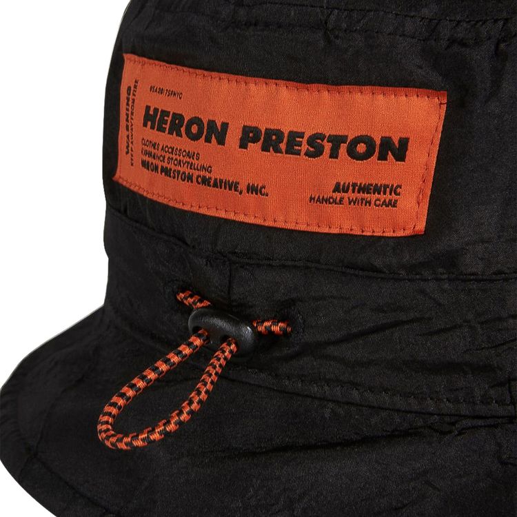 Heron Preston HP Trading Crinkle Bucket Hat BlackGreen