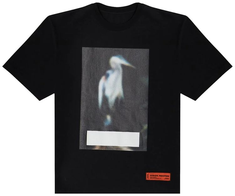 Heron Preston Censored Heron Short Sleeve Tee BlackGrey