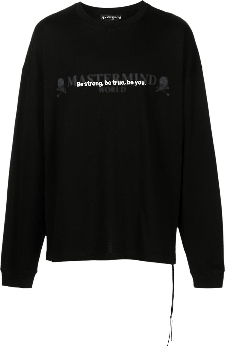 Mastermind World Slogan Long-Sleeve T-Shirt 'Black'