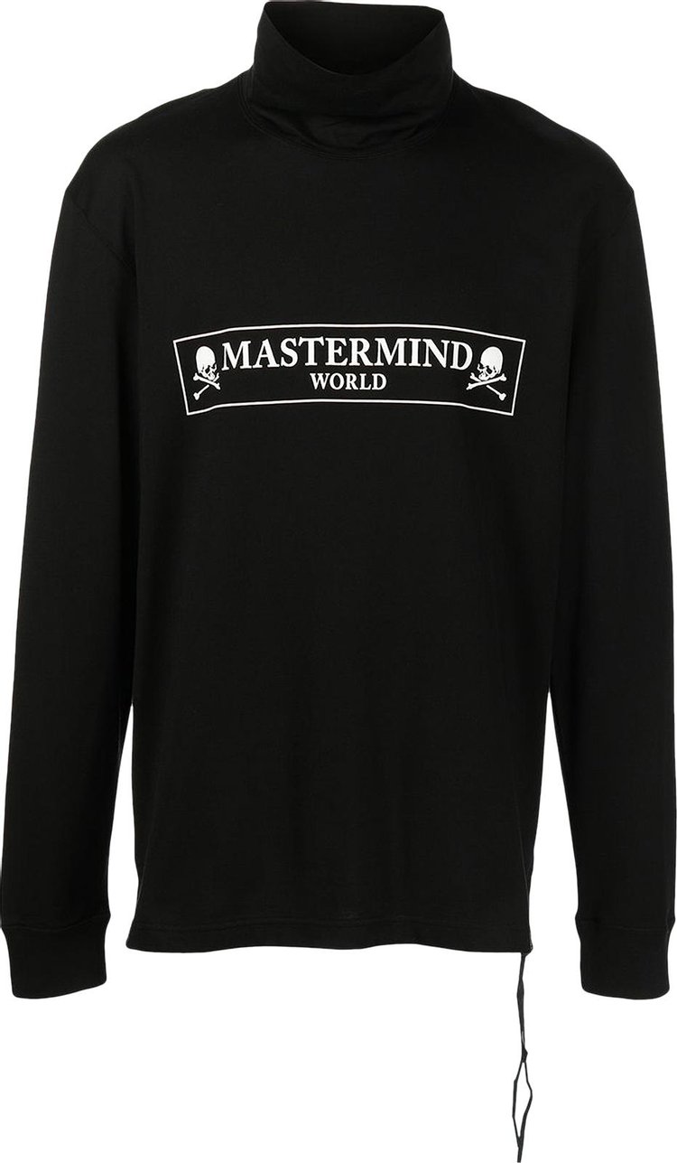 Mastermind World Skull Logo Funnel Neck Long-Sleeve T-Shirt 'Black'