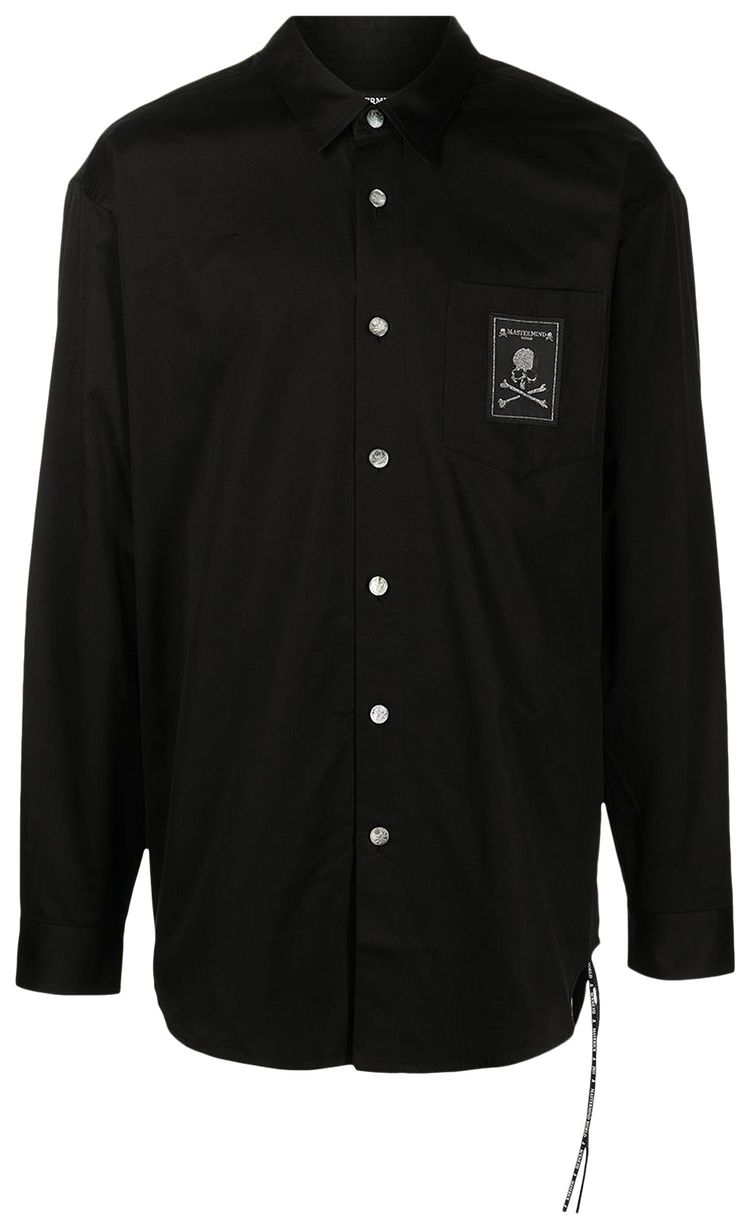 Mastermind World Embroidered Logo Shirt Black