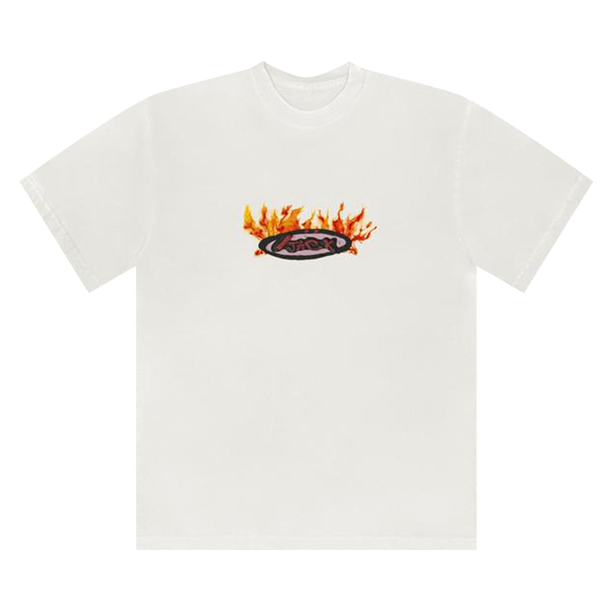 Cactus Jack by Travis Scott Flame Tee White Men s Size L