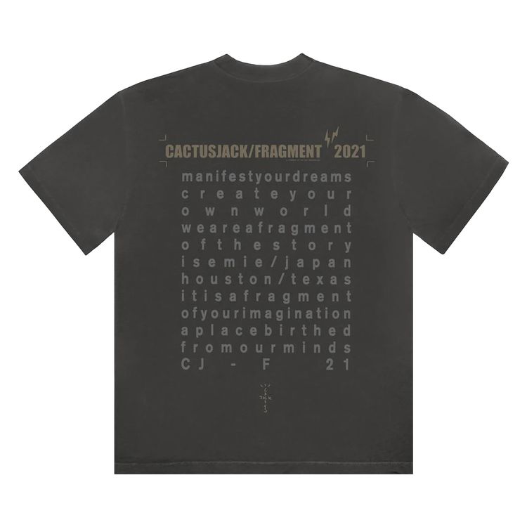 Buy Cactus Jack by Travis Scott For Fragment Create Tee 