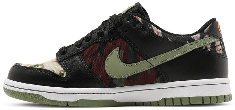 Nike Dunk Low SE GS Black Multi Camo
