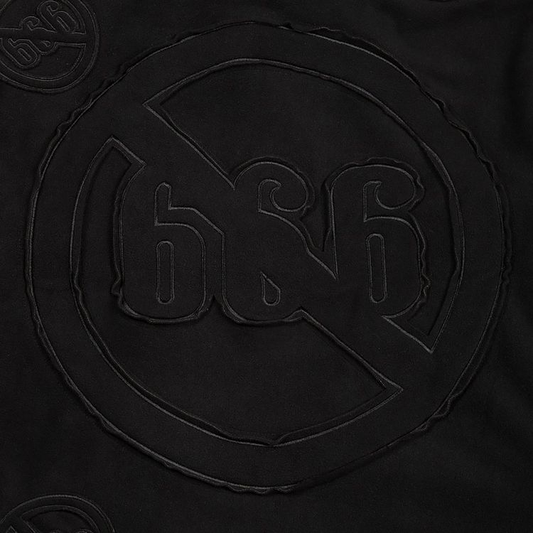 Who Decides War Anti 666 Logo Hooded Sweatshirt Black