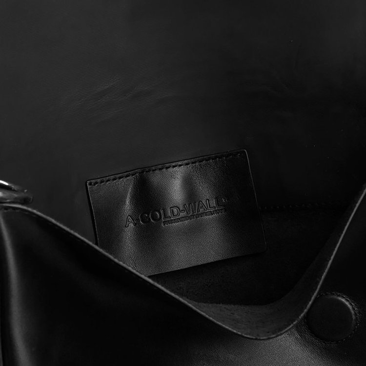 A Cold Wall Leather Utility Bag Black