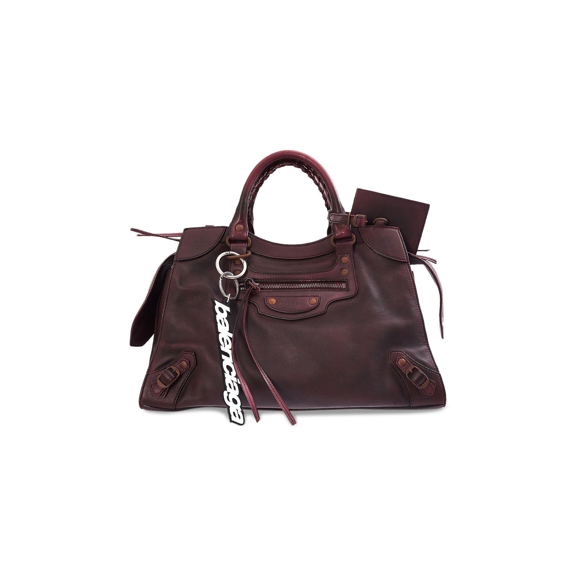 Balenciaga burgundy bag top